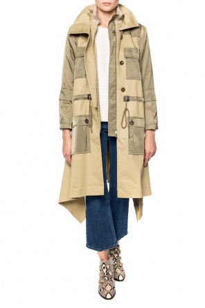 Coat with double band collar, zdjęcie 2 Coat with double band collar od Chloe